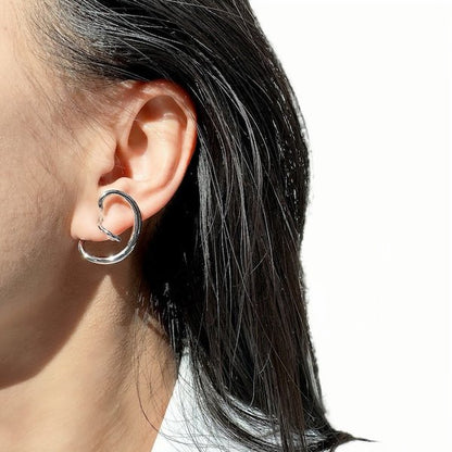 LanLivia Swirl Earrings Verzilverd