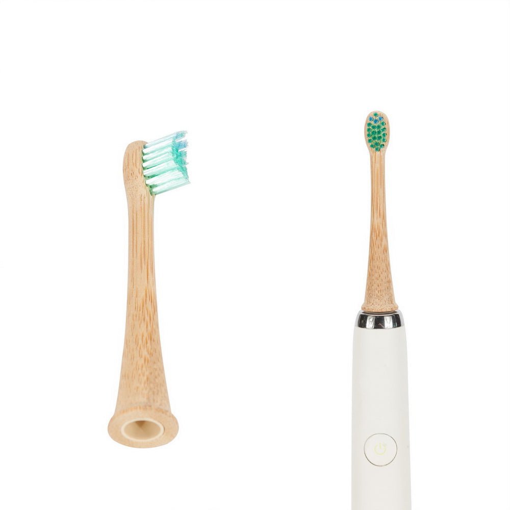 Green-Goose Sonicare Bamboe Opzetborstels Kinderen - 4 Stuks - Groen