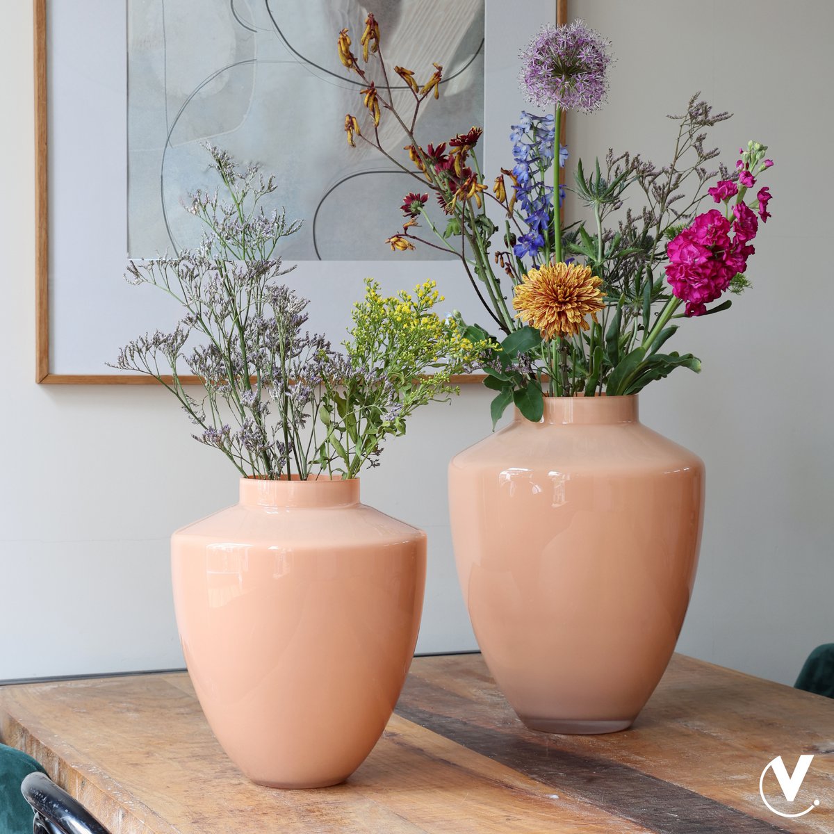 Vaas - Tugela pastel peach – Vase The World (foto 6 van 6)