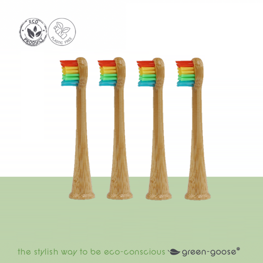 Bamboe Opzetborstels Kids – Philips Sonicare | 8 stuks | Rainbow