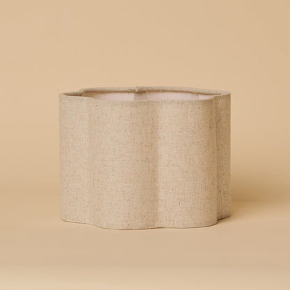Yalisa Light Brown Rechargeable Table Lamp | Modular, Linen Blend & Dimming Function
