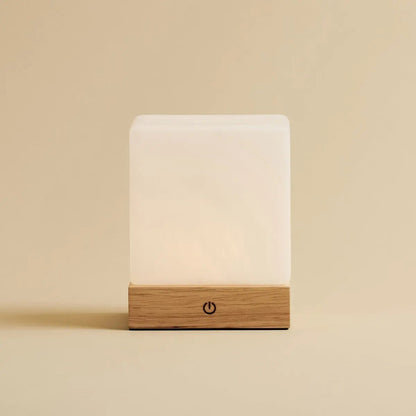 Yce Lichtbruine oplaadbare houten lamp