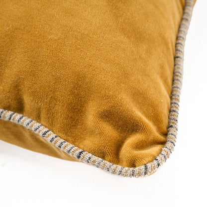 The Velvet Crush Kussenhoes - Mosterd - 50x50