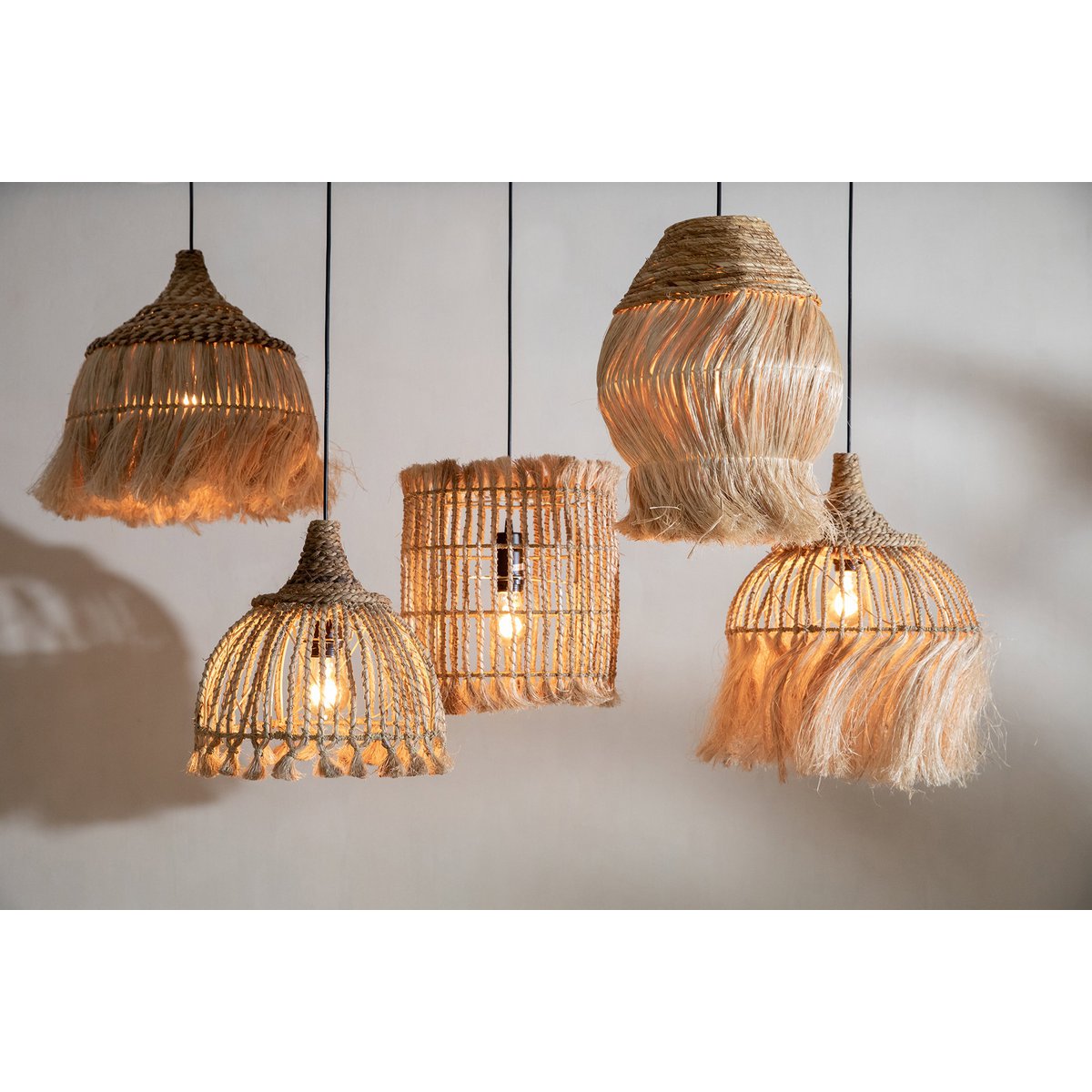 De Abaca Tassel Hanger - Naturel - S – Bazar Bizar Living (foto 3 van 4)