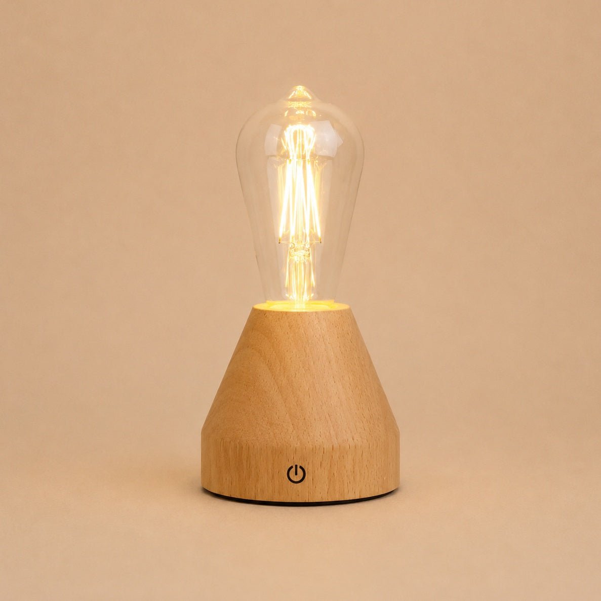 Zavi Lichtbruine oplaadbare tafellamp – Tavellio - Amsterdam
