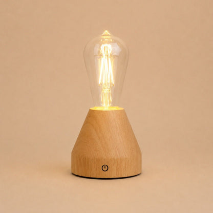 Zavi Lichtbruine oplaadbare tafellamp