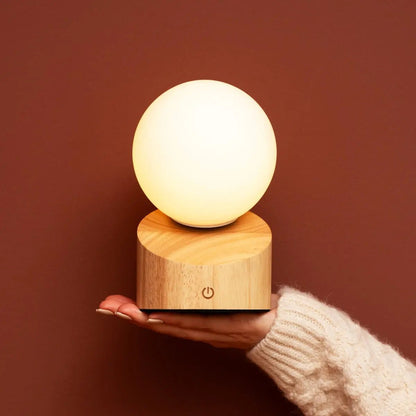 Morris lichtbruine oplaadbare lamp