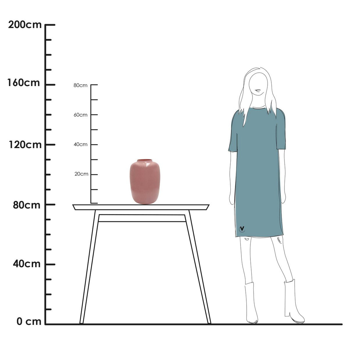 Vaas - Artic pastel pink – Vase The World (foto 7 van 8)
