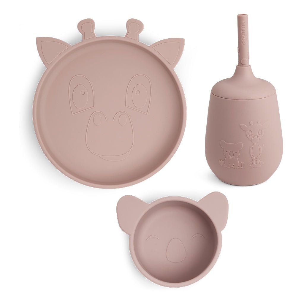 Nuuroo Dian Siliconen Dinerset 3-Pack Woodrose