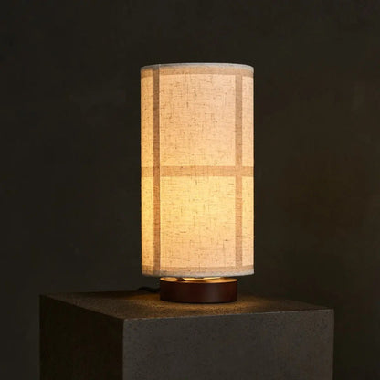 Sakura Donkerbruine Tafellamp | Linnenmix Schaduw & Stijlvolle Verlichting