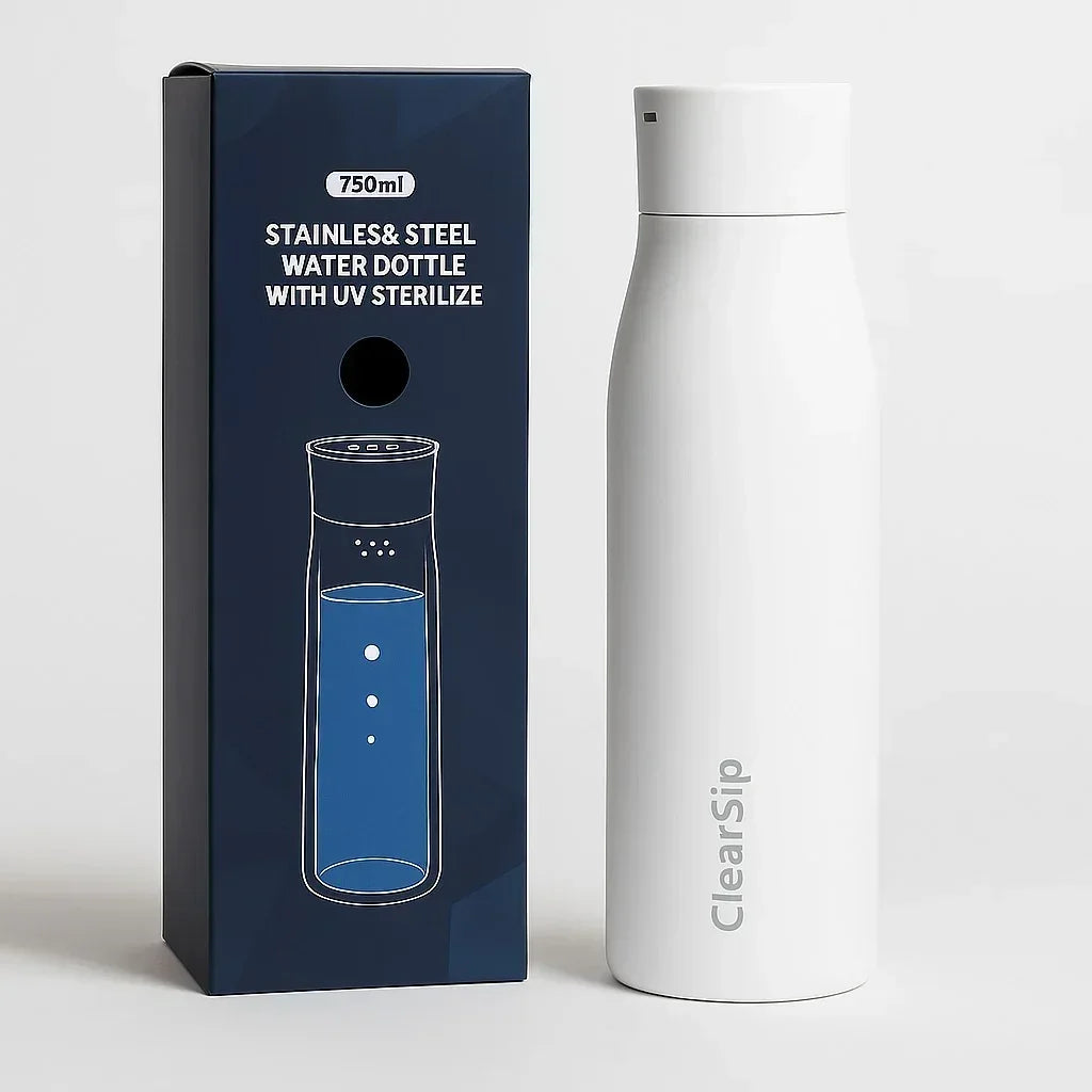 ClearSip Slimme Waterfles Sneeuwwit