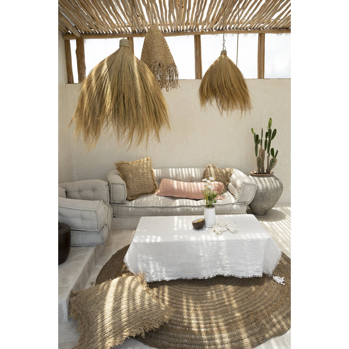 Het linnen tafelkleed - Wit - 150x200 – Bazar Bizar Living (foto 5 van 6)
