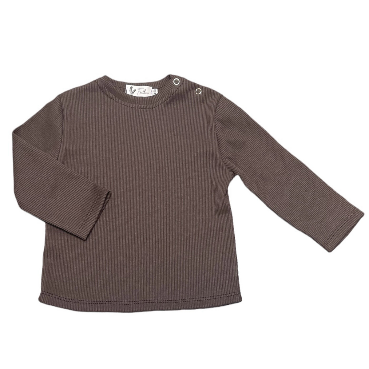 Longsleeve rib jersey – mocha