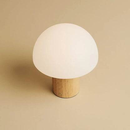 Mia Lichtbruine stijlvolle oplaadbare tafellamp