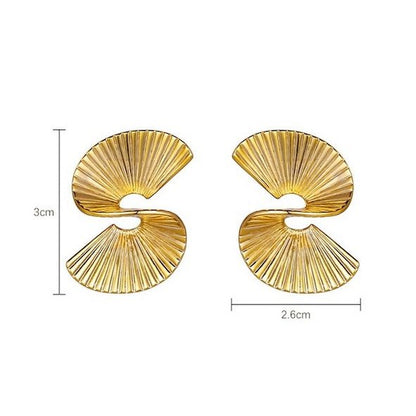 LanLivia Waaiervorm Oorbellen Goud of Zilver