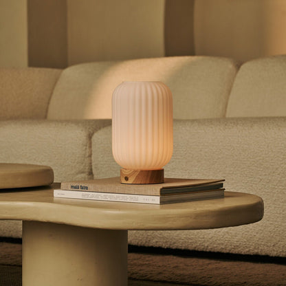 Lilly lichtbruine oplaadbare lamp