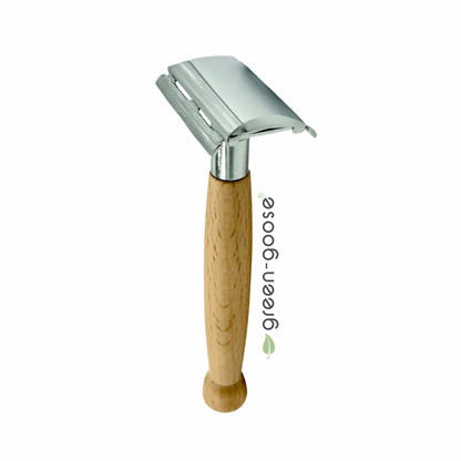 Green-Goose Klassiek Scheermes met Scheerzeep en Scheerkwast – Bamboe