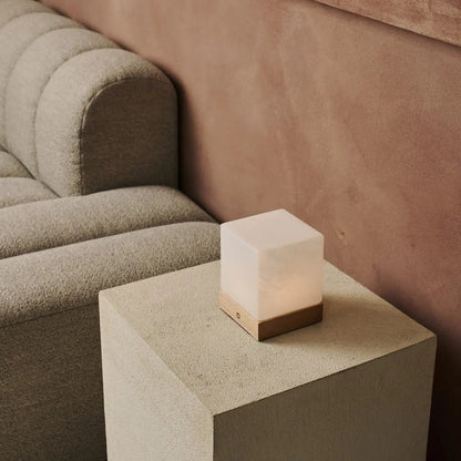 Yce Lichtbruine oplaadbare houten lamp