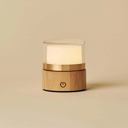 Leo lichtbruine oplaadbare lamp