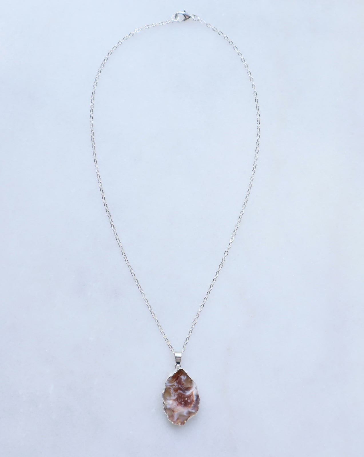 Agaat Geode Ketting – balans & focus