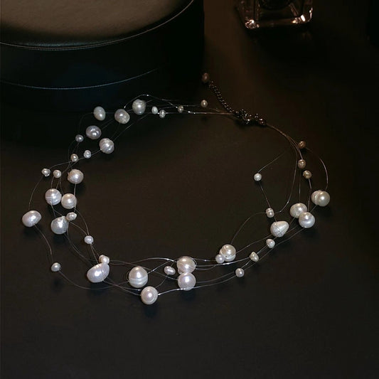 LanLivia Choker met Zoetwaterparels