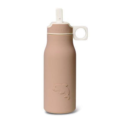 Lau Siliconen Drinkfles – Chocolademout | 400 ml | BPA-vrij & Voedselveilig