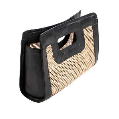 De Riviera Noir-clutch - natuurlijk zwart