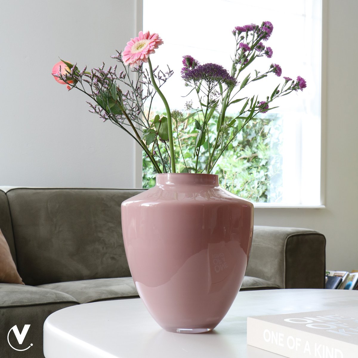 Vaas - Tugela pastel pink – Vase The World (foto 3 van 5)