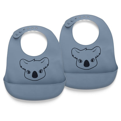 Alfie Siliconen Slabbetje 2-Pack Beringzee