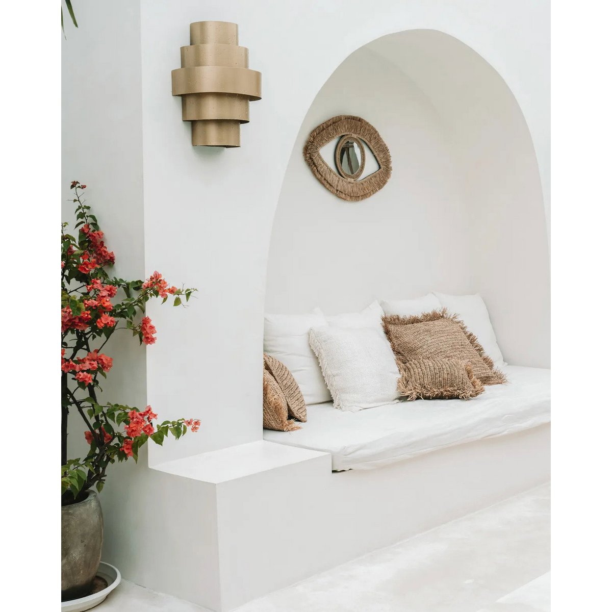 De Raffia Oogspiegel - Naturel - M – Bazar Bizar Living (foto 6 van 8)