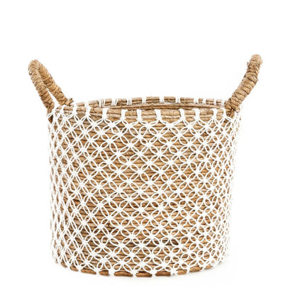 De gekruiste gestikte macrame -mand - m