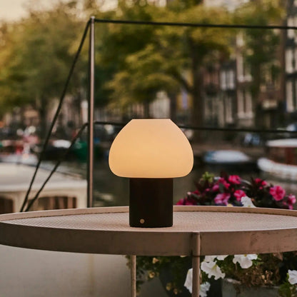Fynn Donkerbruine Houten Oplaadbare Lamp