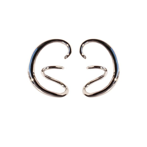 LanLivia Swirl Earrings Verzilverd