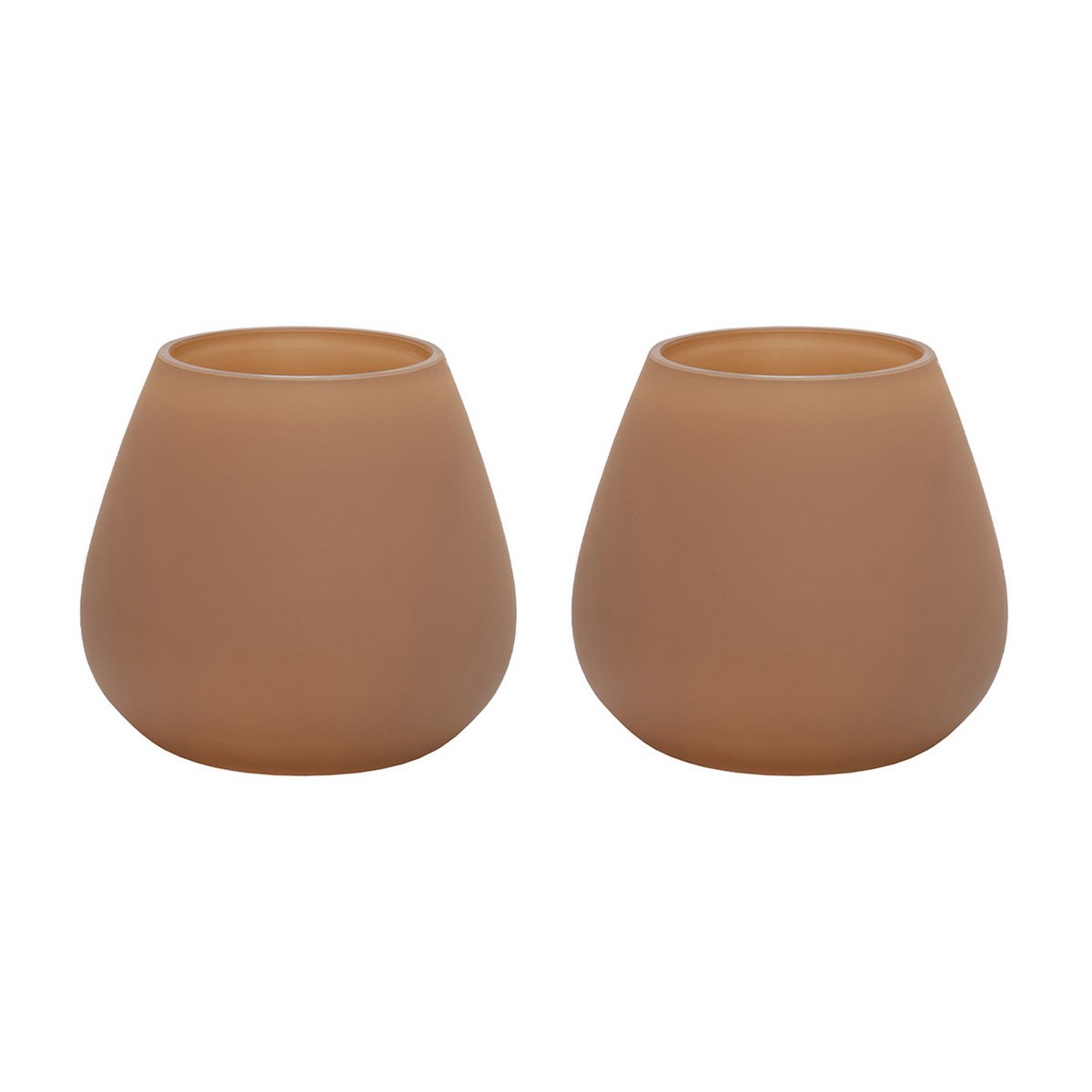 Waxinelichthouder - Tasman XS matte sand (set van 2 stuks) – Vase The World
