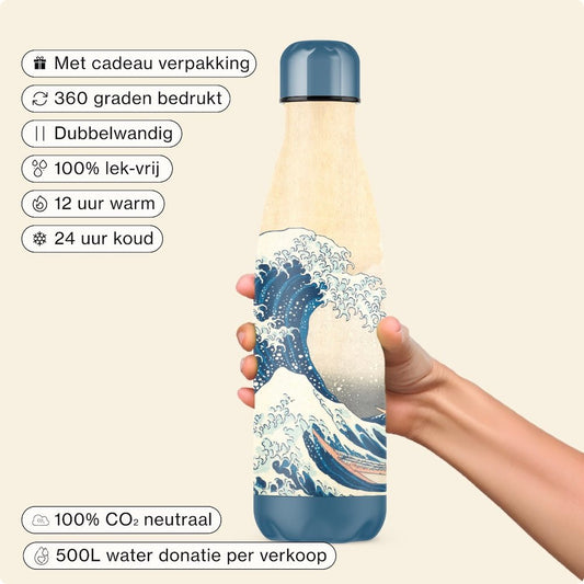 IZY Thermosfles – The Great Wave – 500ML