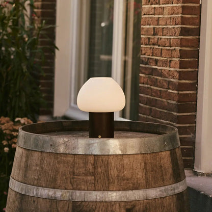 Fynn Donkerbruine Houten Oplaadbare Lamp