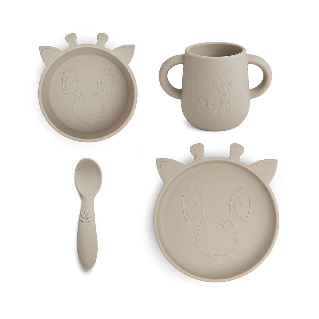 Lykke Dinerset 4-Pack Giraffe Kasseien