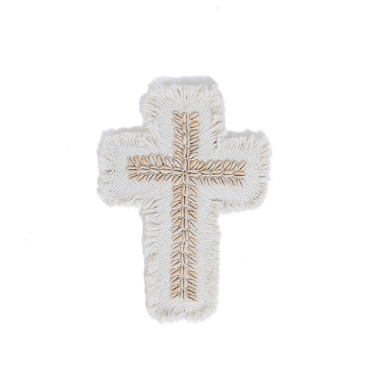 Het Macrame-kruis - Wit