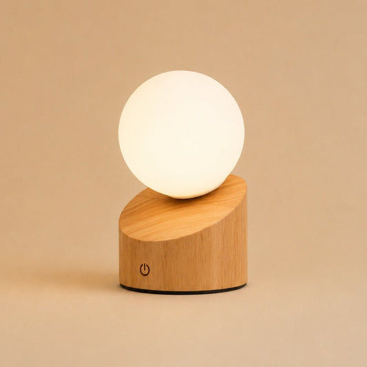 Morris lichtbruine oplaadbare lamp