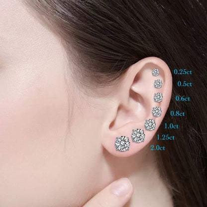 LanLivia Solitaire Moissanite Studs