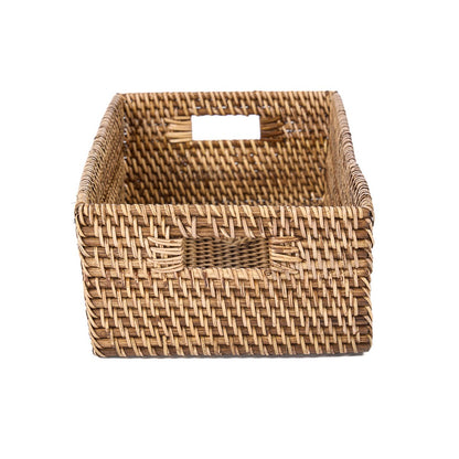 De rotan opberger - natuurlijk bruin