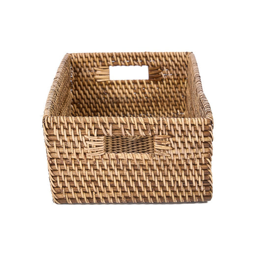 De rotan opberger - natuurlijk bruin