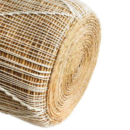 De rechte gestikte macrame -mand - m