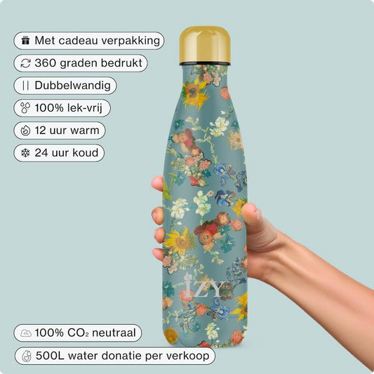 IZY Thermosfles – Vincent’s Flowers – 500ML