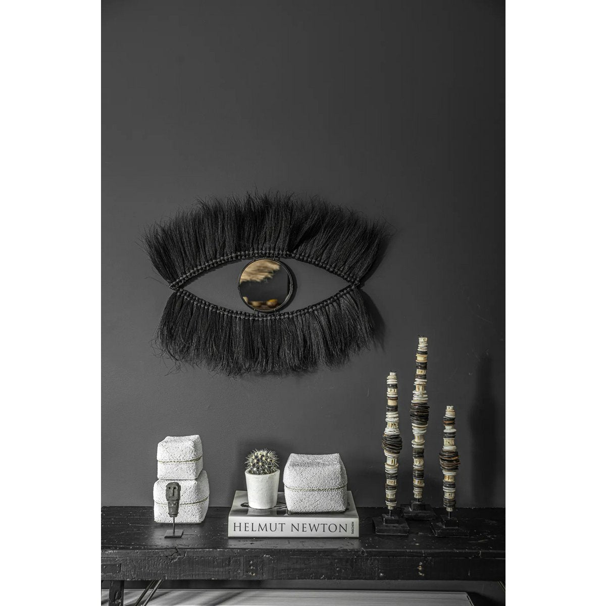 De Black Eye-spiegel - Zwart – Bazar Bizar Living (foto 3 van 4)
