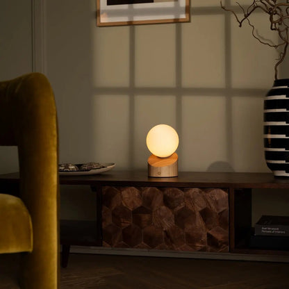 Morris lichtbruine oplaadbare lamp