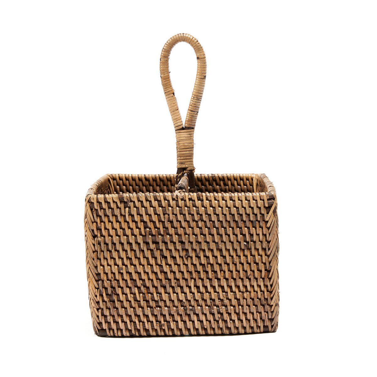 De rotan bestekbak N°2 - Natuurlijk bruin – Bazar Bizar Living (foto 2 van 7)