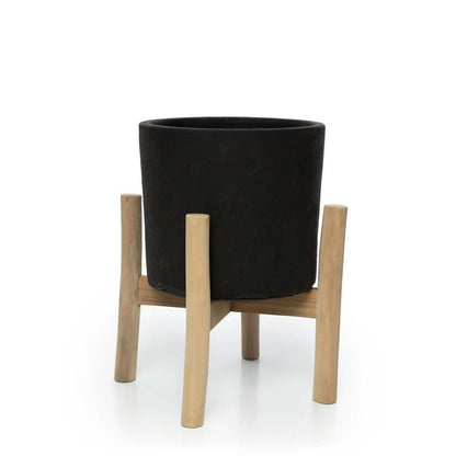 The Charcoal Low - Zwart Naturel - S