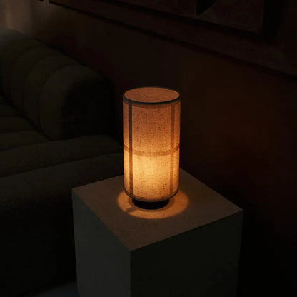 Sakura Donkerbruine Tafellamp | Linnenmix Schaduw & Stijlvolle Verlichting
