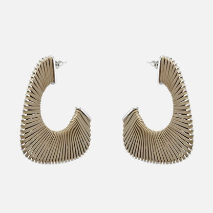 LanLivia Geweven Leather Hoops